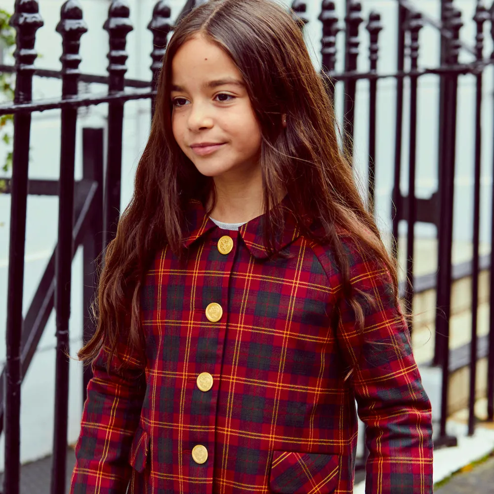 Islington Girls Coat - Classic Tartan