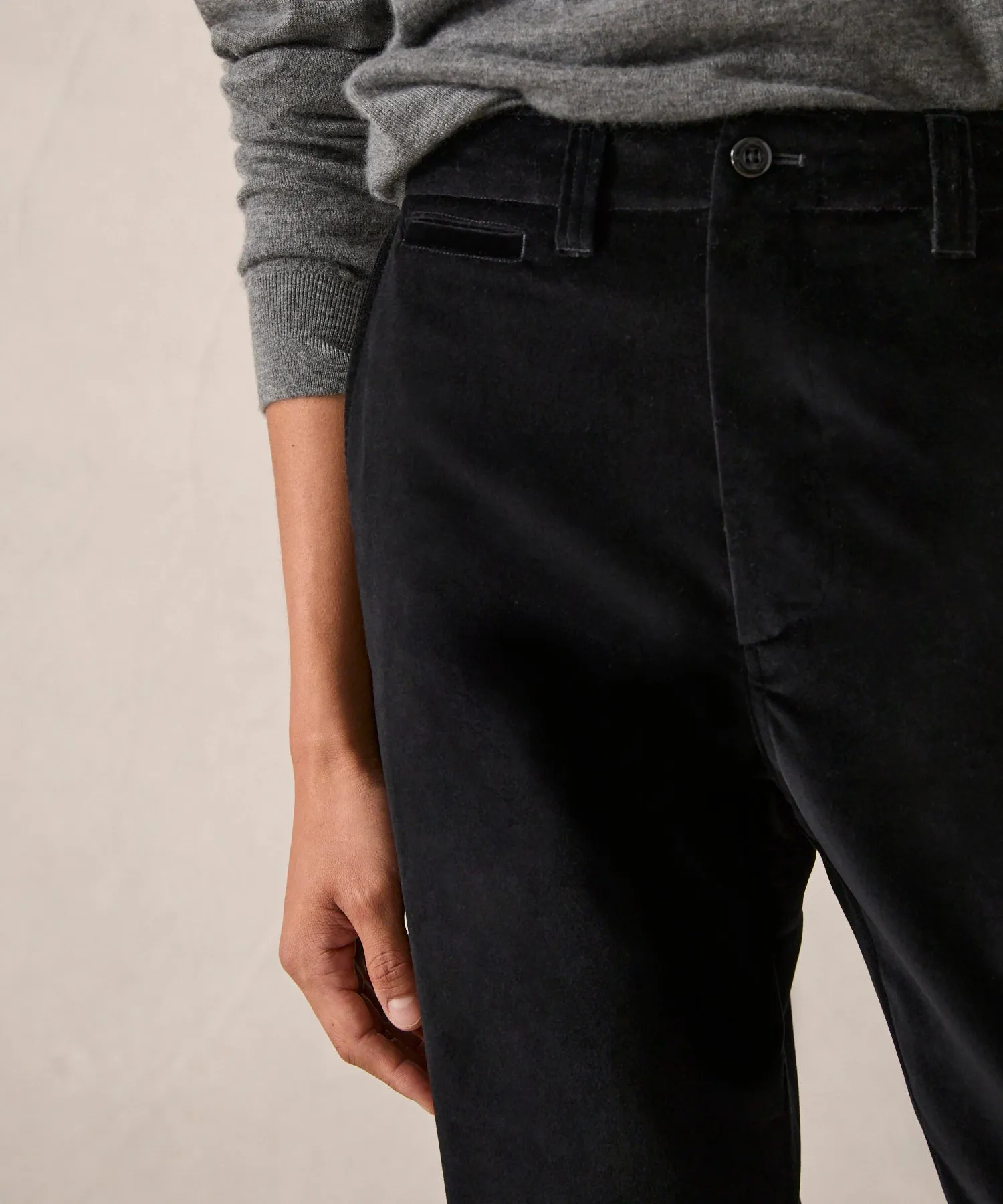 Italian Relaxed Velvet Trouser