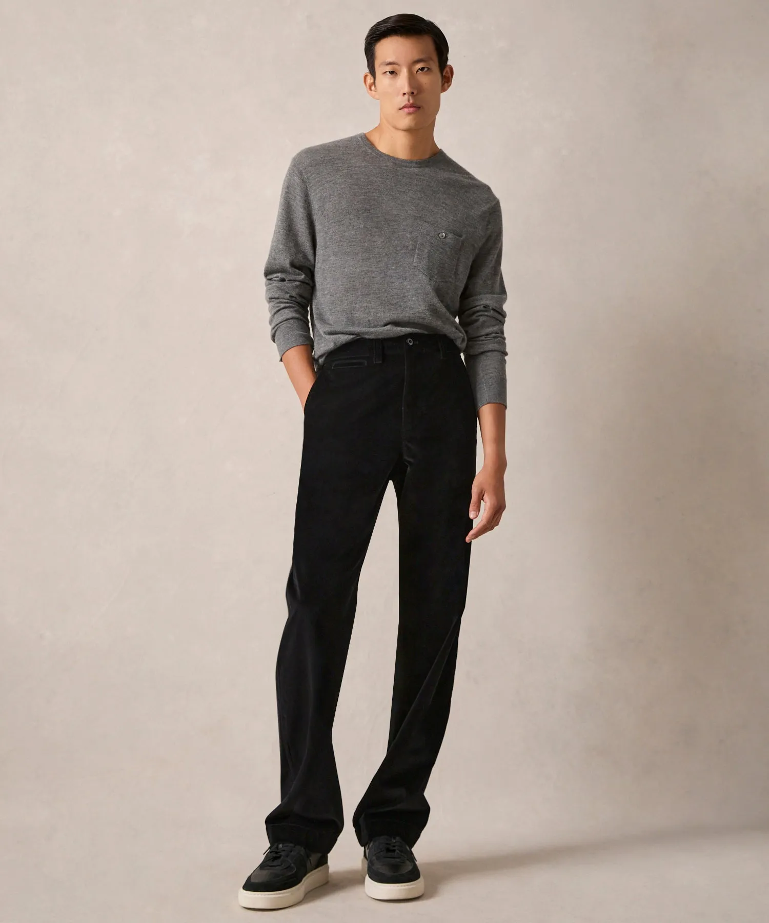 Italian Relaxed Velvet Trouser