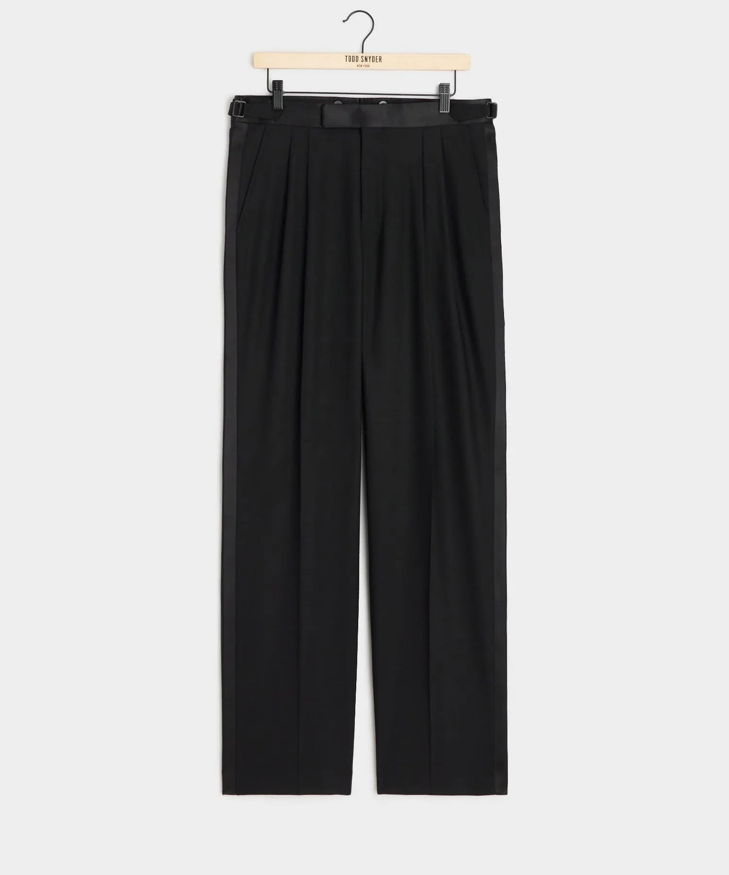 Italian Wool Relaxed Tuxedo Trouser