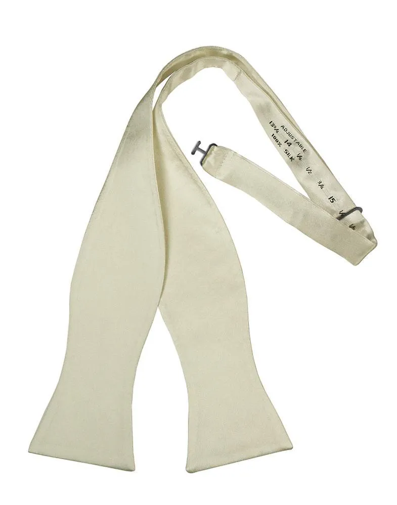 Ivory Noble Silk Bow Tie