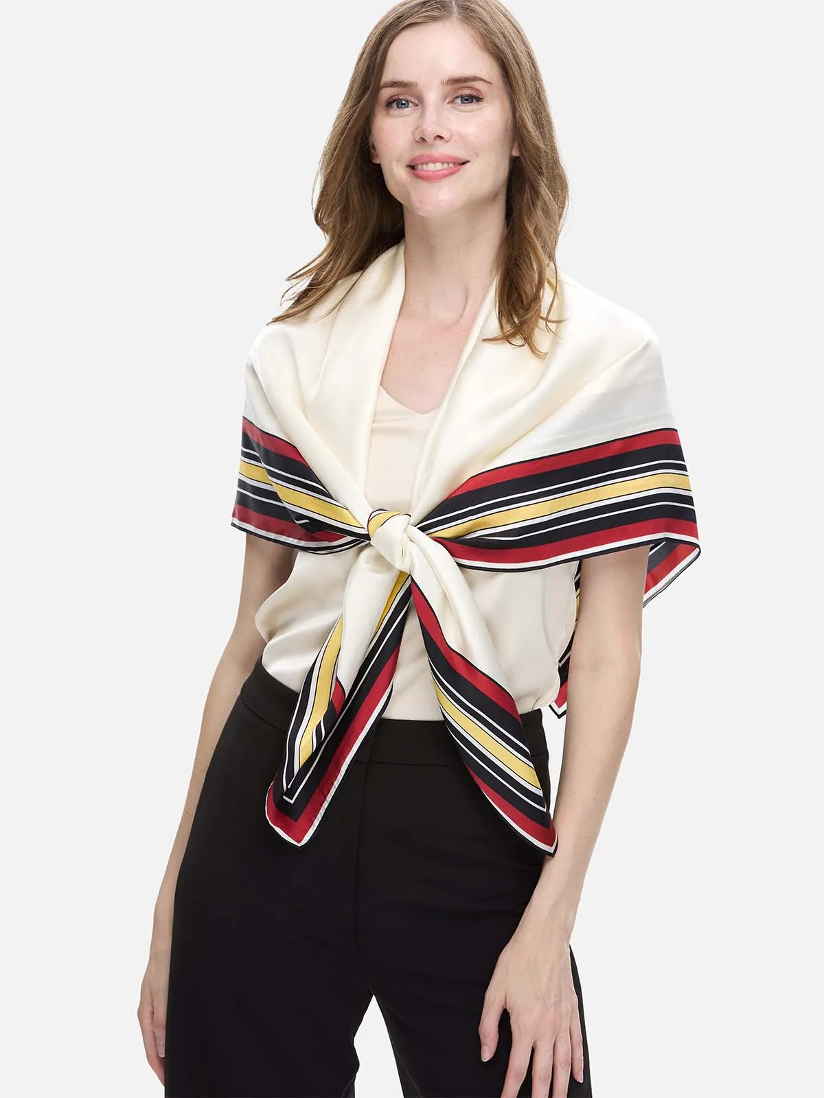 Ivory Silk Duo Wrap