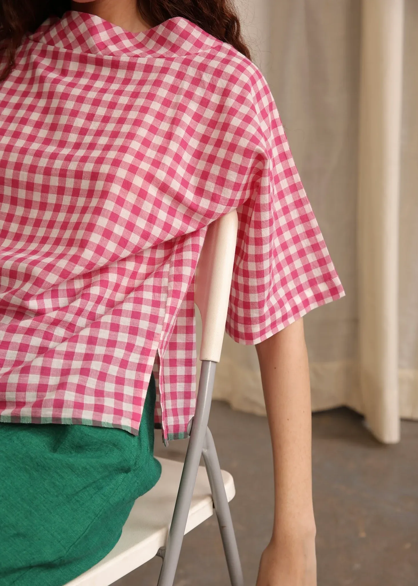 Ivy | Gingham Blouse