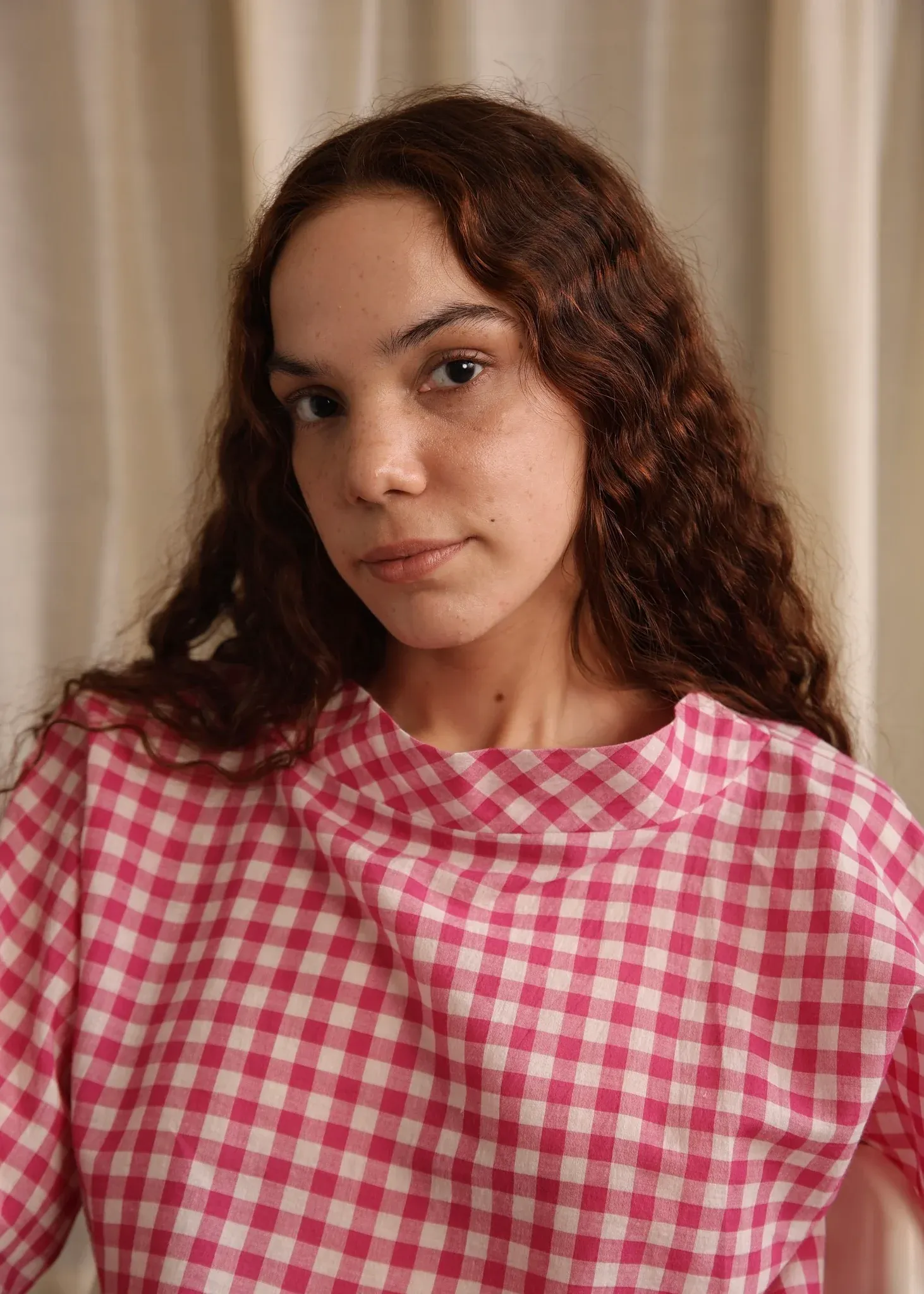 Ivy | Gingham Blouse