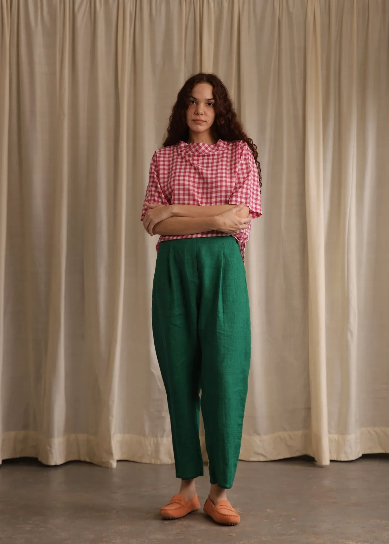 Ivy | Gingham Blouse