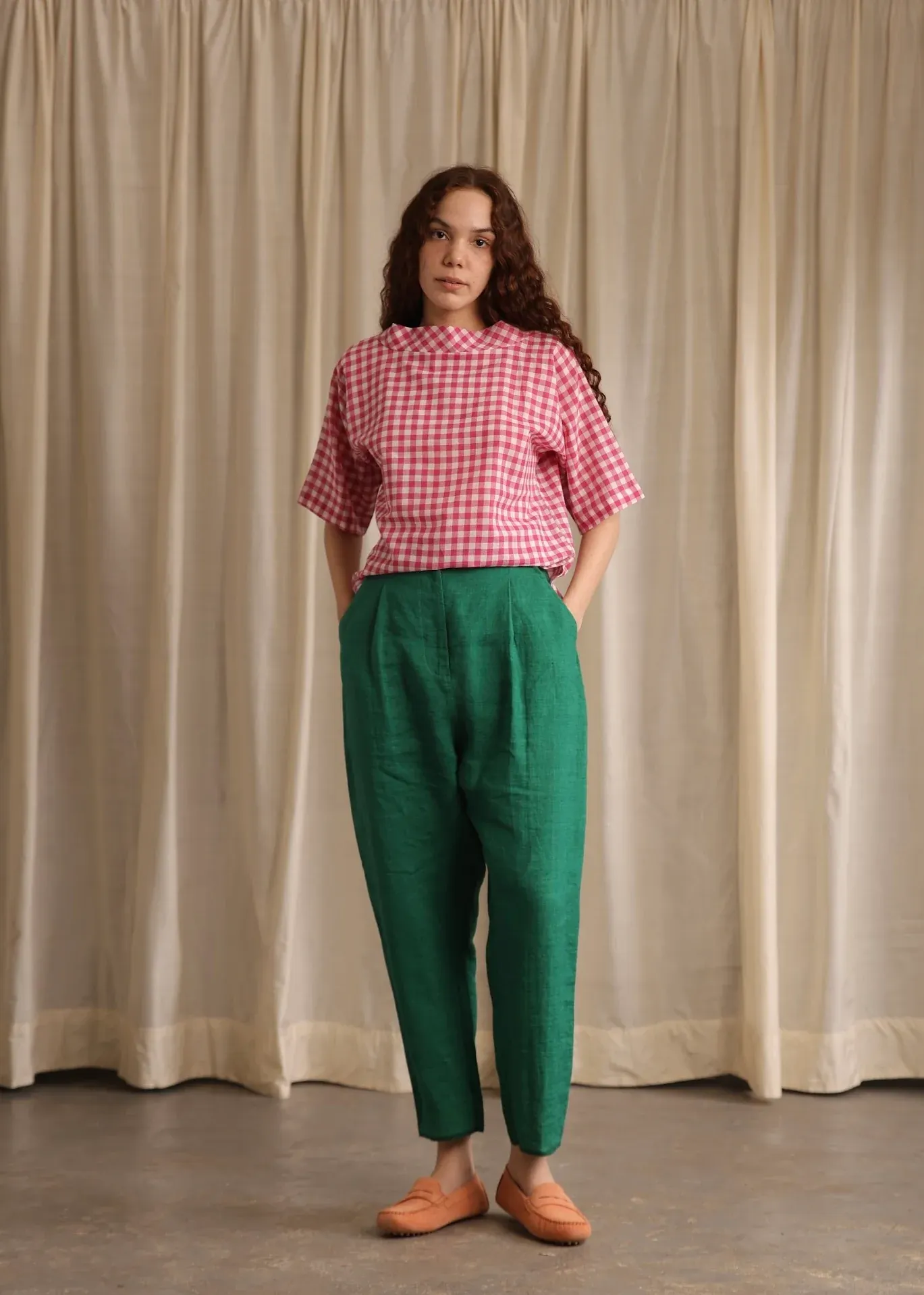 Ivy | Gingham Blouse