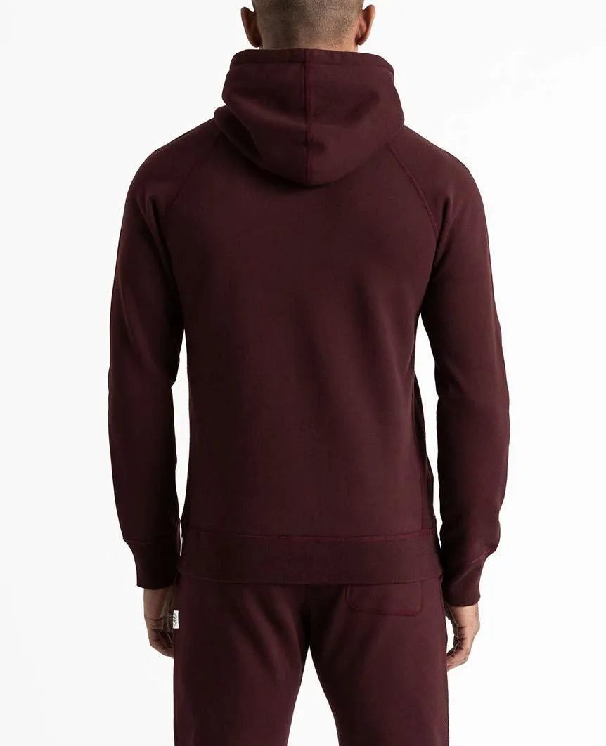IVY League Pullover Hoodie Midweight Terry Crimson