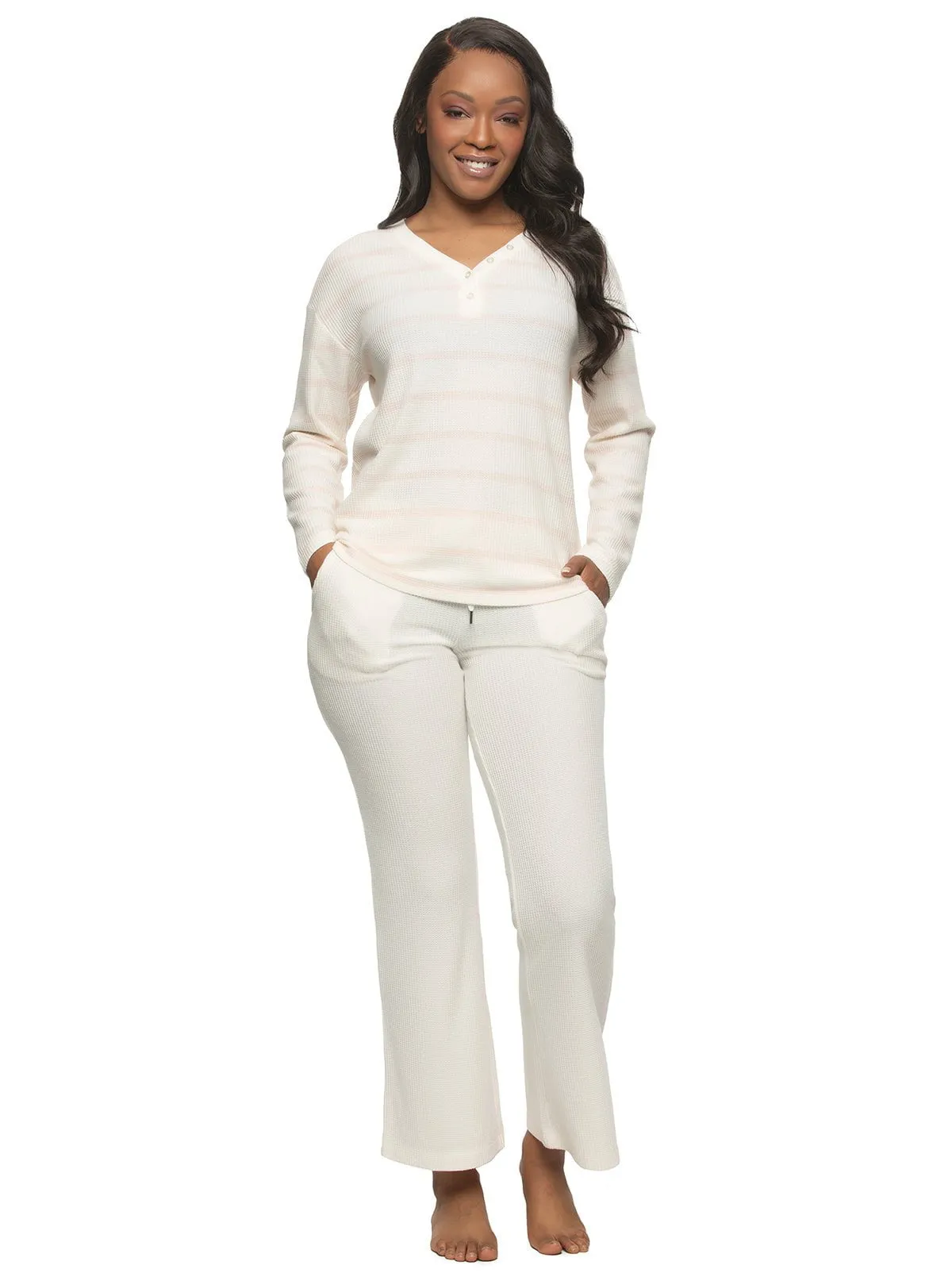 Jolie 2-Piece Henley & Lounge Pant Set