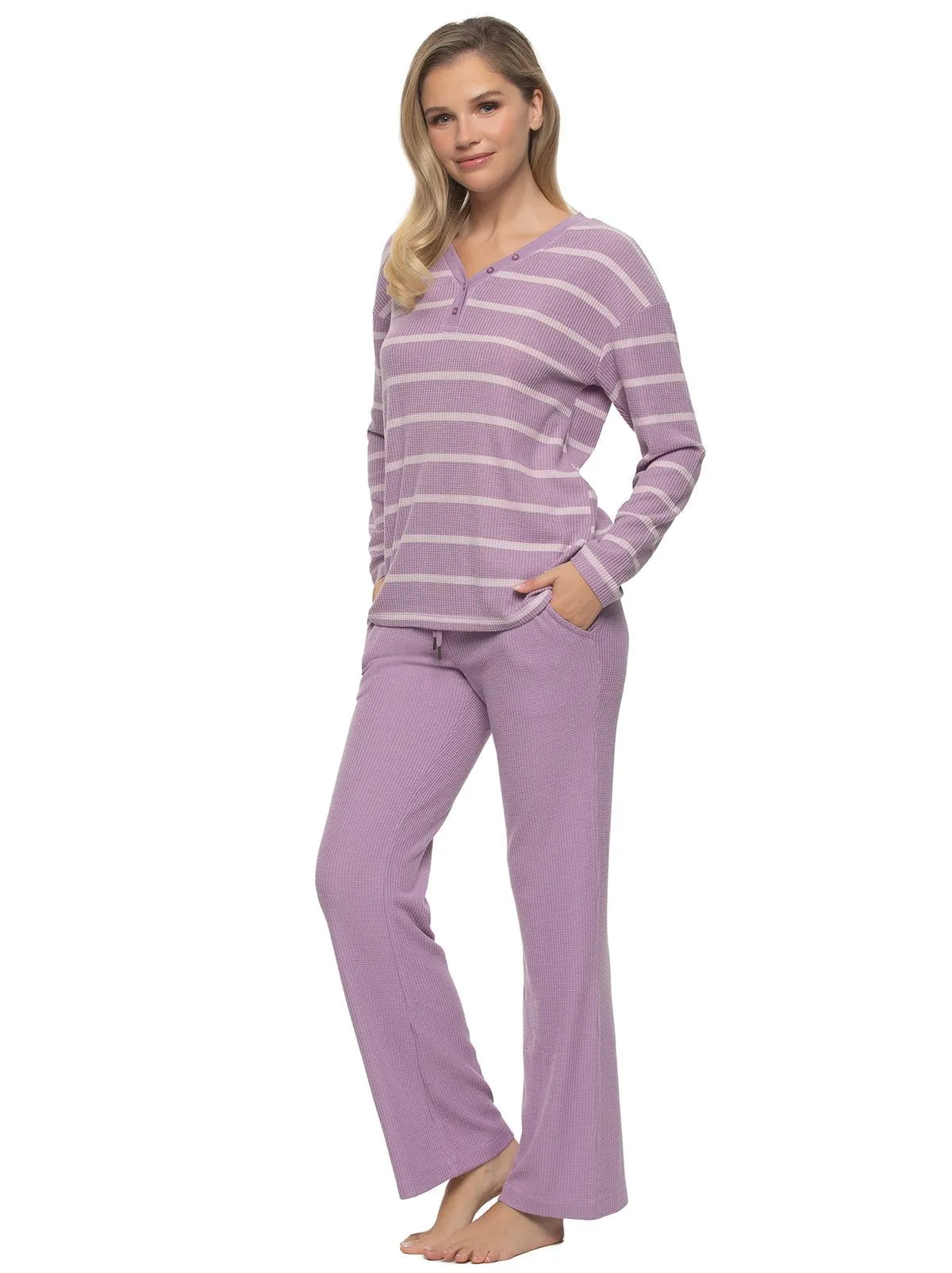 Jolie 2-Piece Henley & Lounge Pant Set
