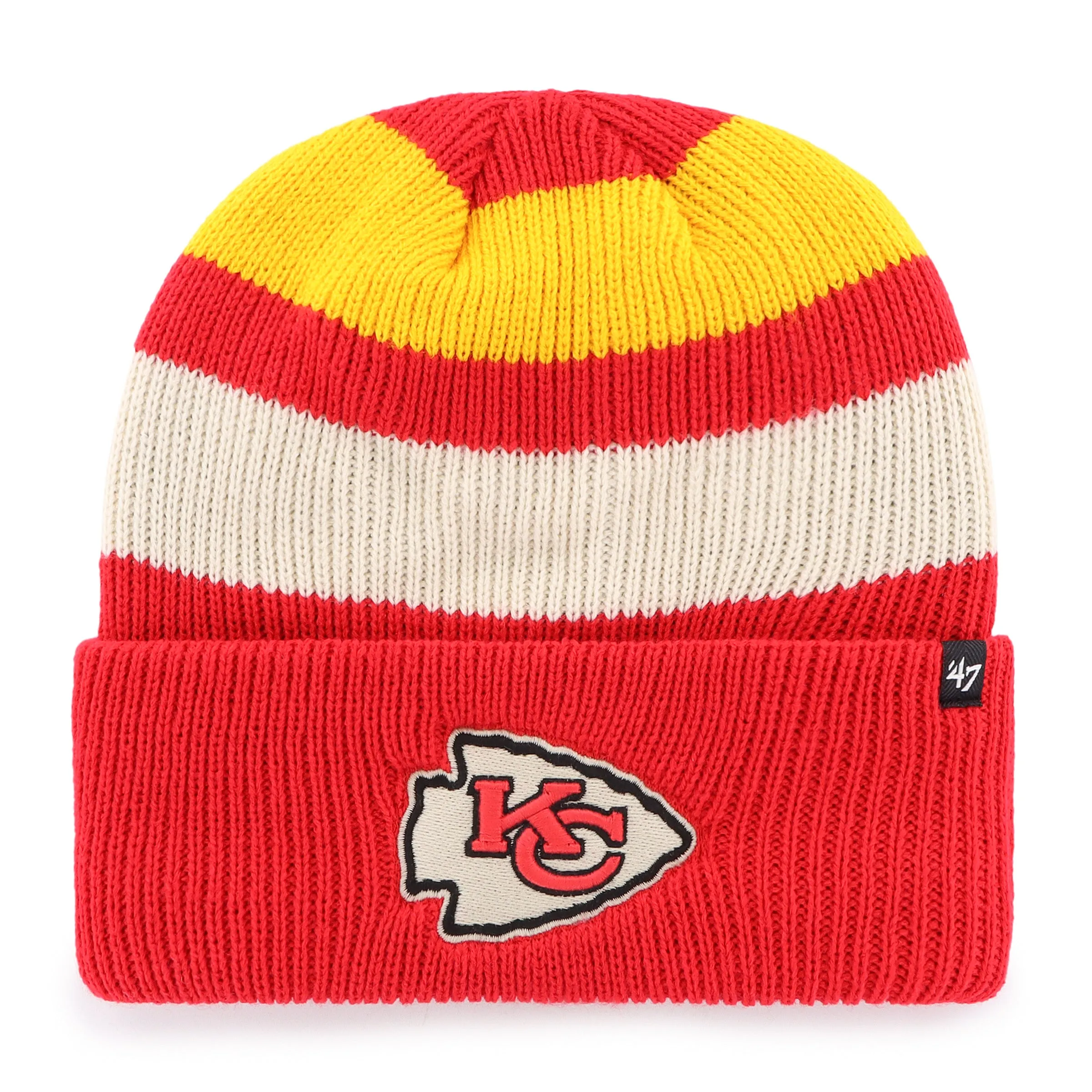 KANSAS CITY CHIEFS CLUBHOUSE JENNINGS '47 CUFF KNIT