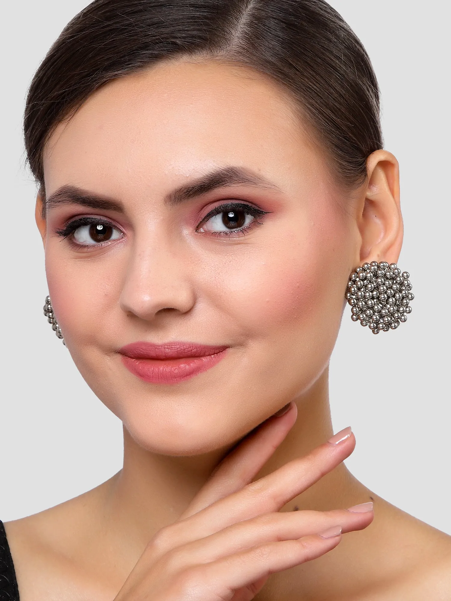 Karatcart Set of 3 Handcrafted Kundan Earrings Combo for Women