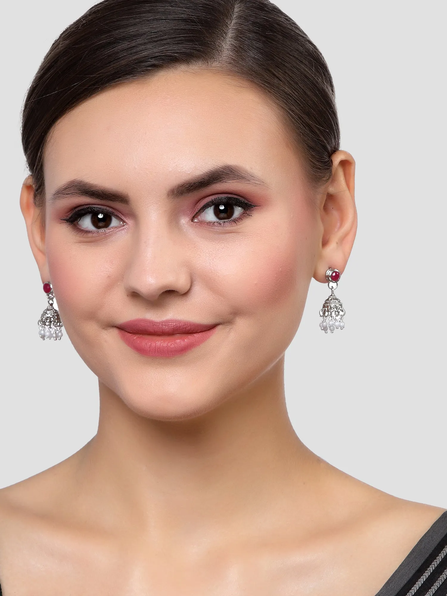 Karatcart Set of 3 Handcrafted Kundan Earrings Combo for Women