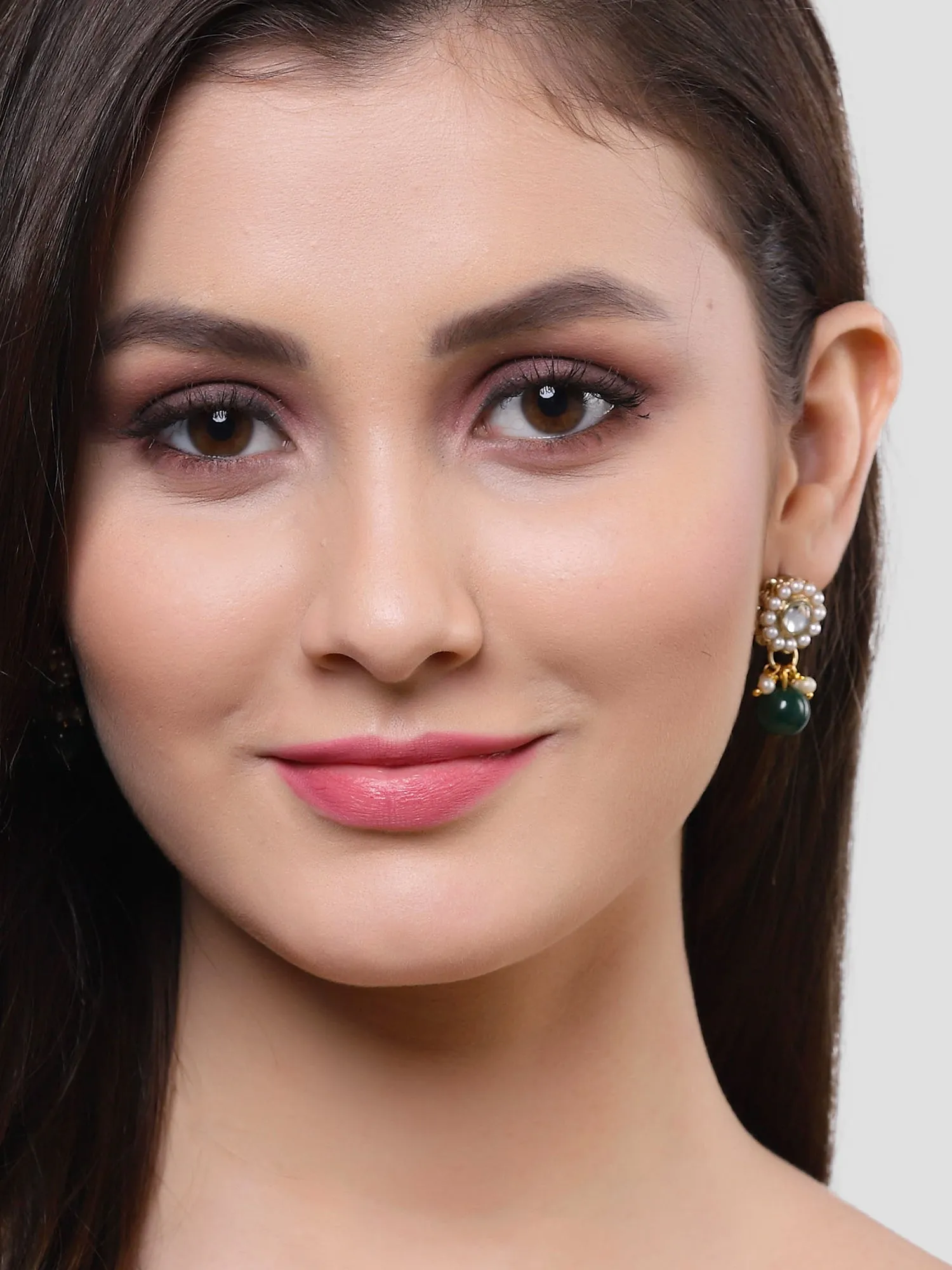 Karatcart Set of 4 Handcrafted Kundan Earrings Combo for Women