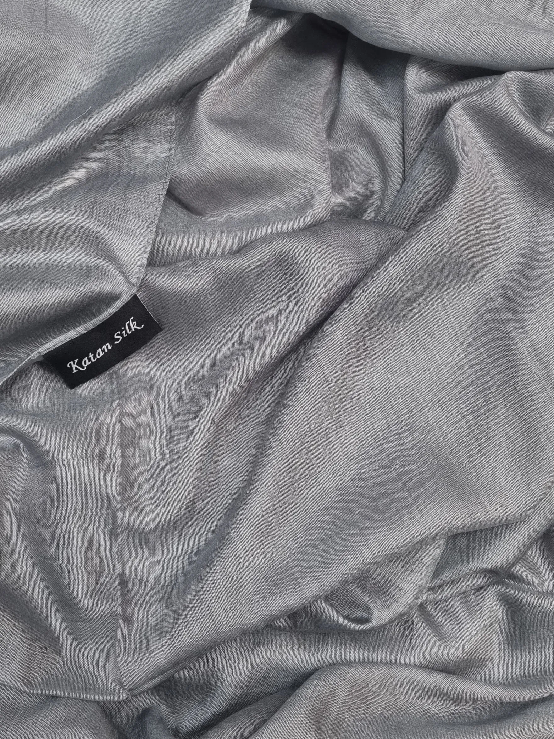 Katan Silk Hijab - Grey
