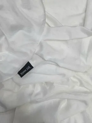 Katan Silk Hijab - White