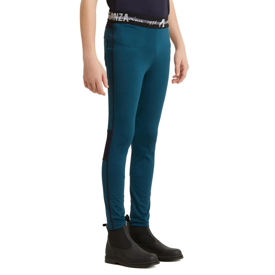 Kids' Light Horse Riding Leggings 100