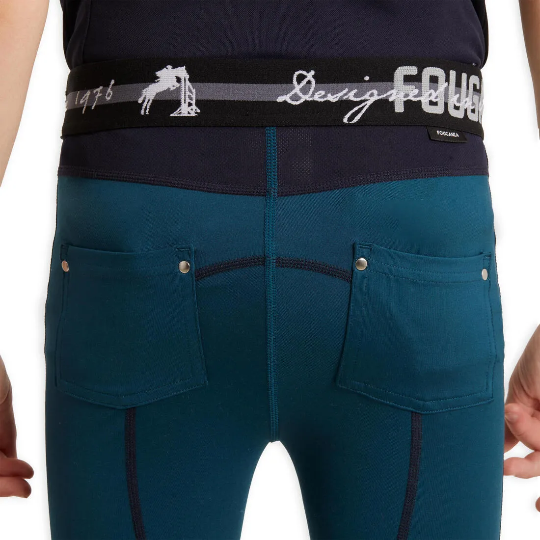Kids' Light Horse Riding Leggings 100