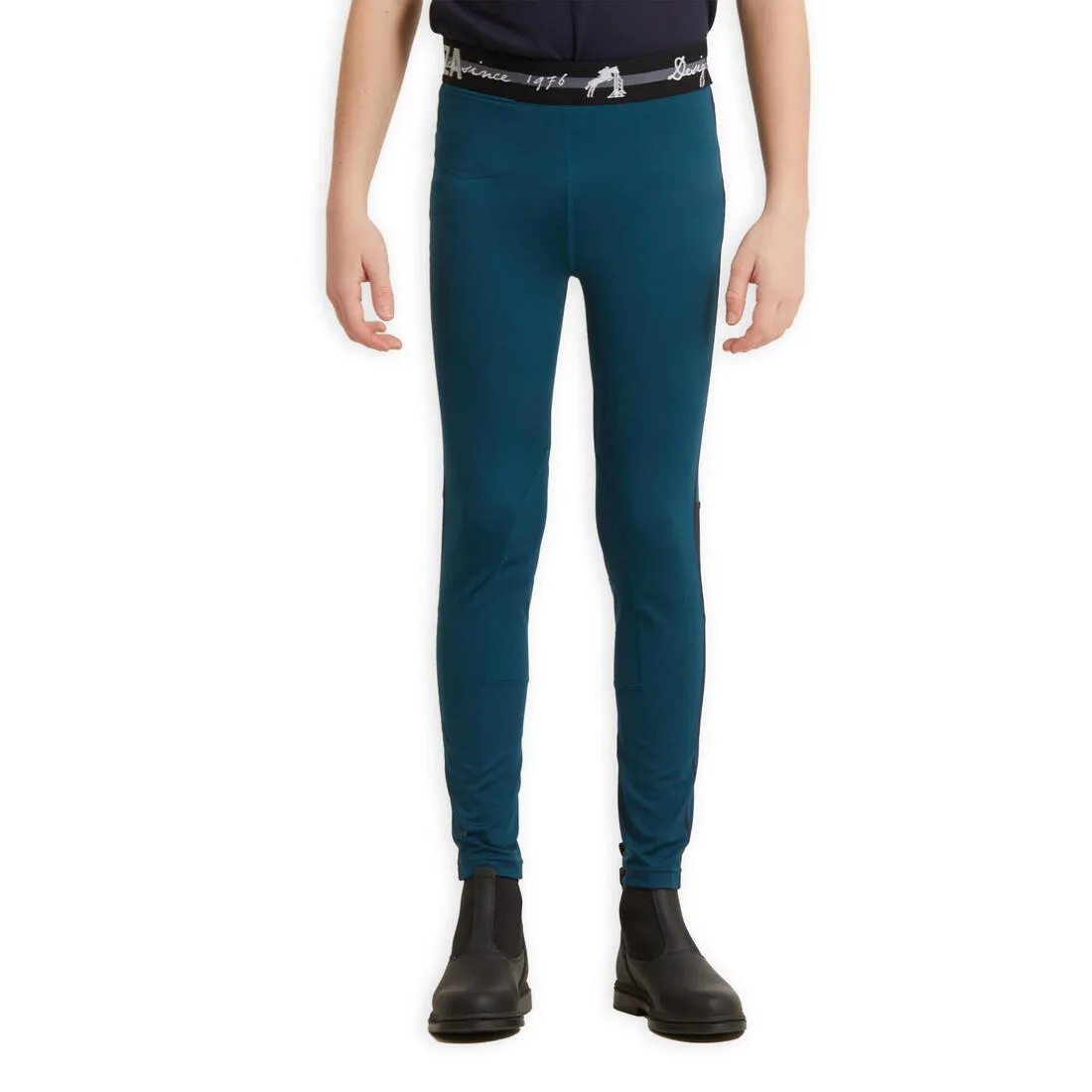 Kids' Light Horse Riding Leggings 100