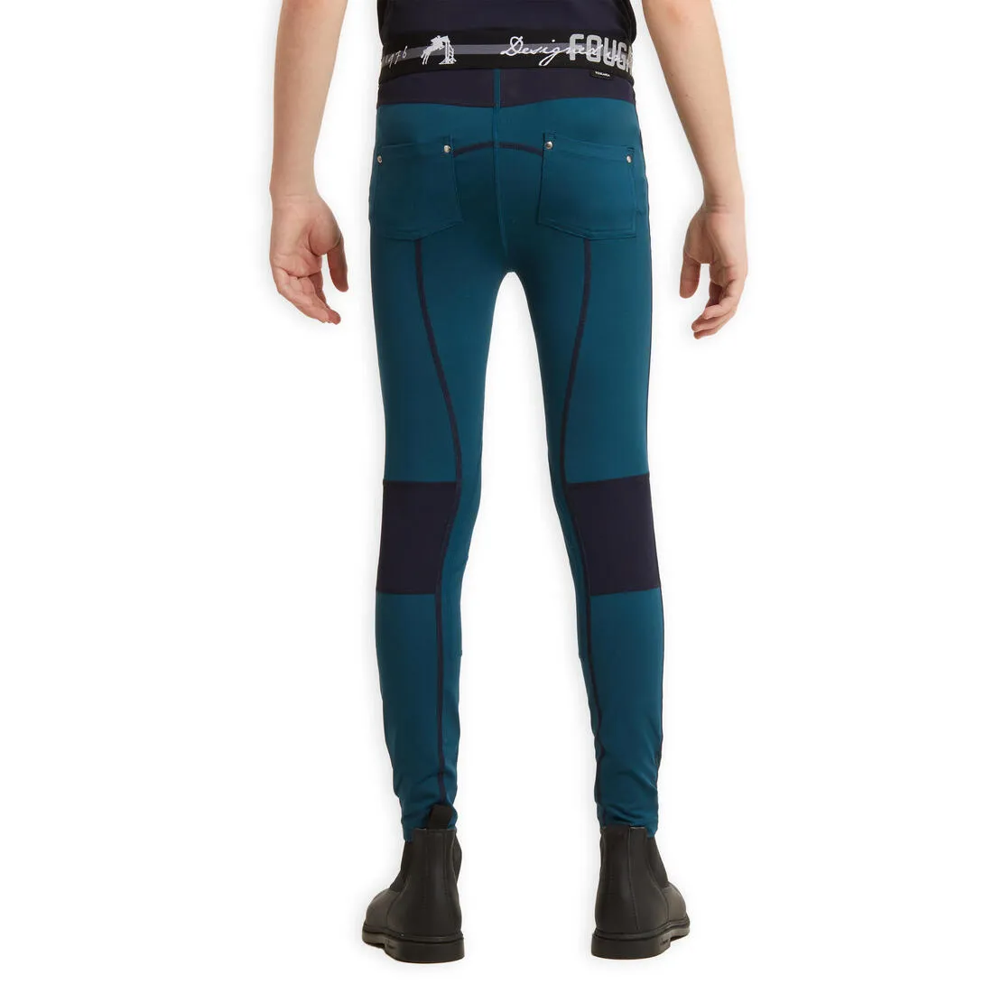 Kids' Light Horse Riding Leggings 100