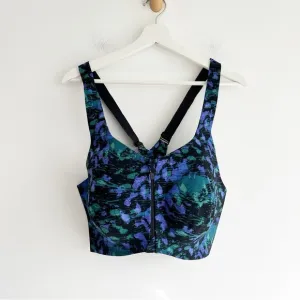 knix Catalyst Front Zip Sports Bra  Galactica Women’s  8   Fits 42E, 40F, 42F