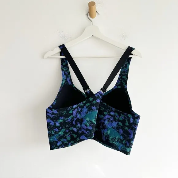 knix Catalyst Front Zip Sports Bra  Galactica Women’s  8   Fits 42E, 40F, 42F