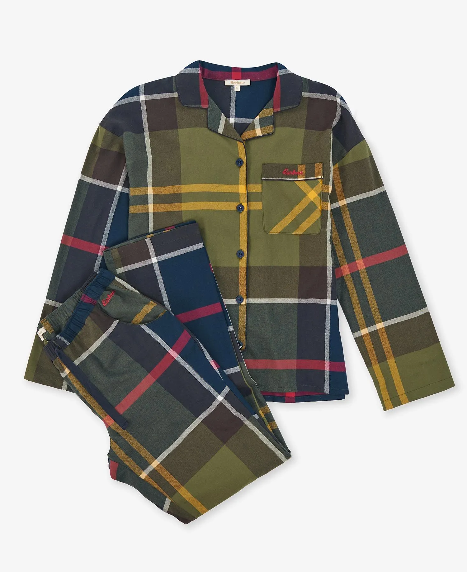 LADIES BARBOUR ELLERY PJ L/S SET - CLASSIC TARTAN