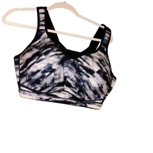 Lane Bryant Livi navy/lilac underWire tie dye Sports Bra 42DD exercise workout