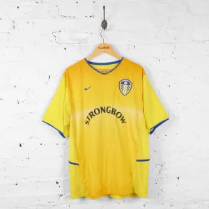 Leeds United 2002 Nike Away Football Shirt - Yellow - XL