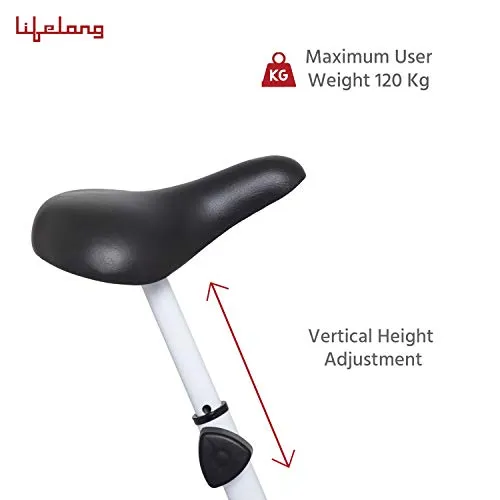 Lifelong LLFCN36 Fit Lite Airbike Exercise Machine with Stationary Handle for Cardio Training, Weight Loss and Workout at Home (Free Installation Assistance)