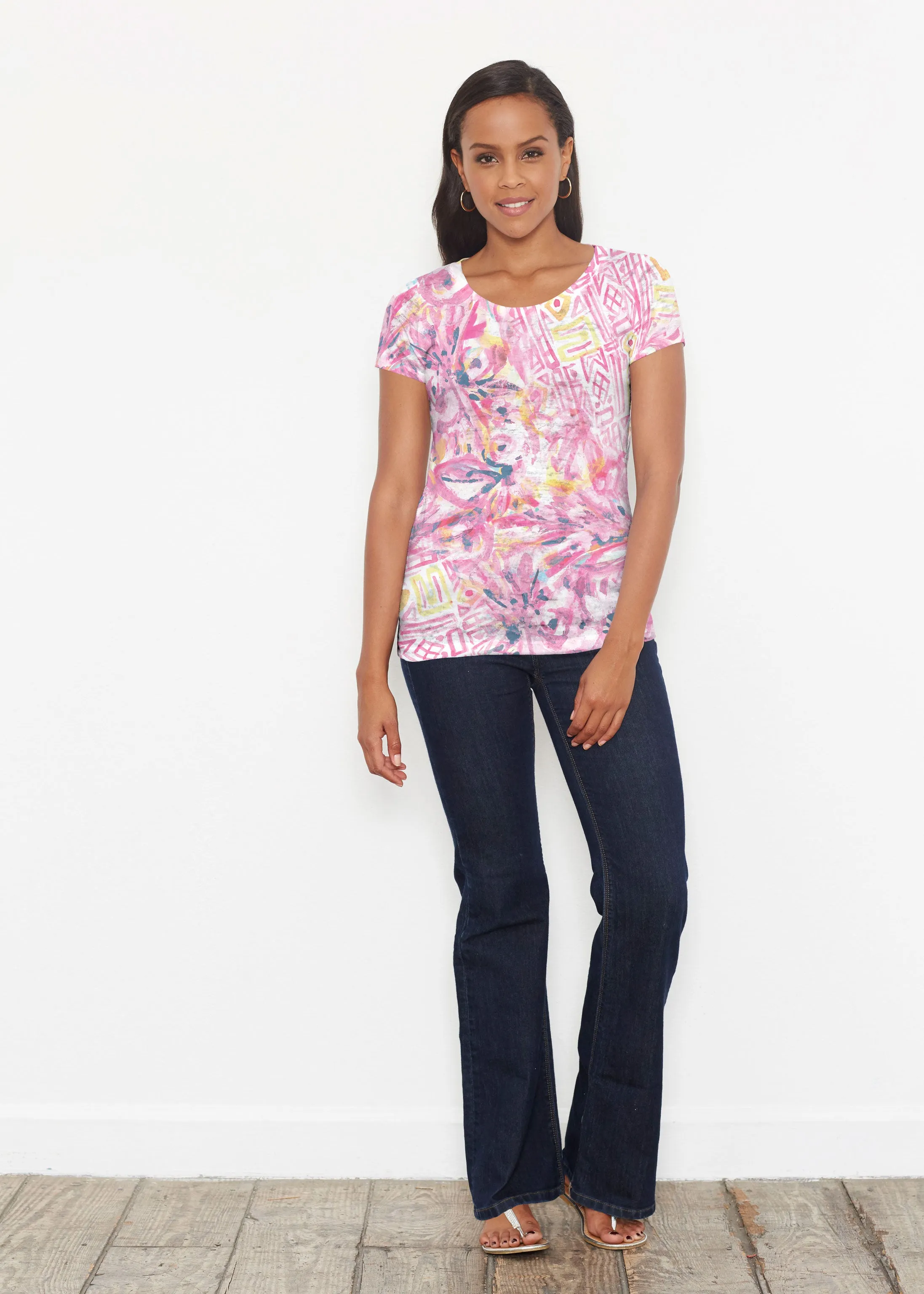 Lilly Pink (17250) ~ Short Sleeve Scoop Shirt
