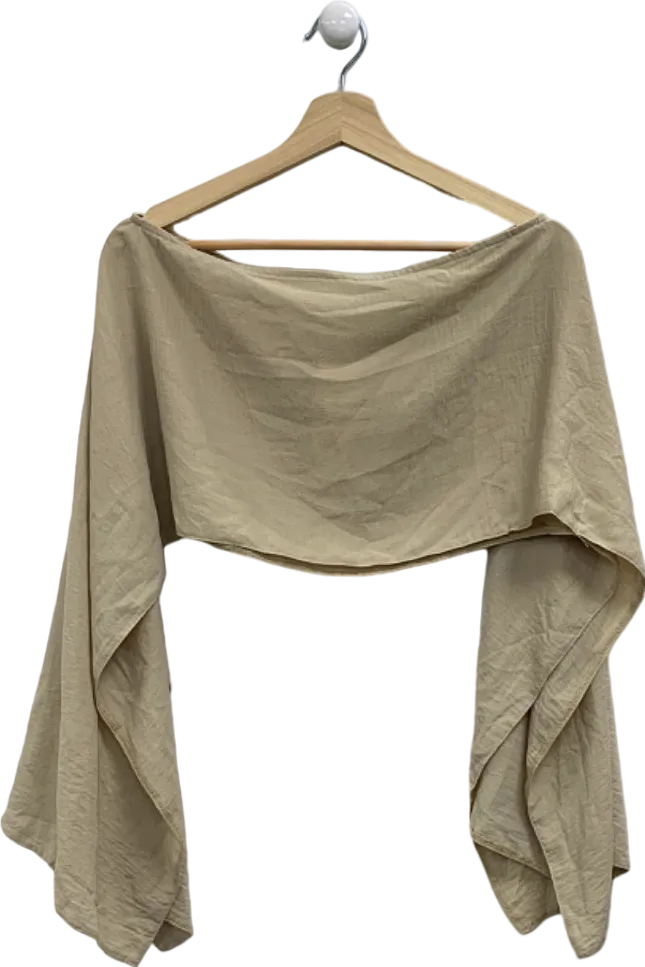 Lola Rae Beige Off-Shoulder Top UK S/M