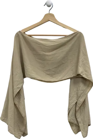 Lola Rae Beige Off-Shoulder Top UK S/M