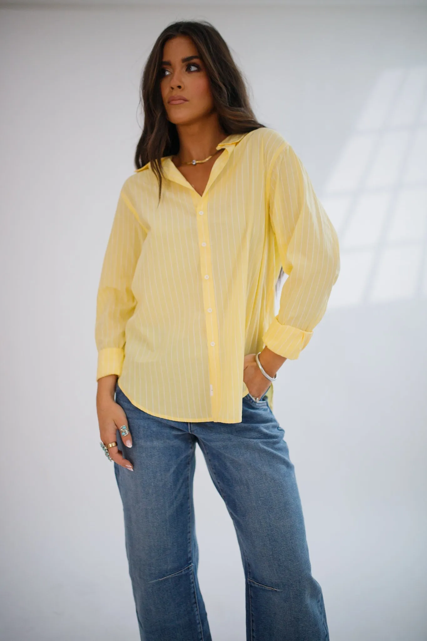 Lolita Button Down Pale Banana