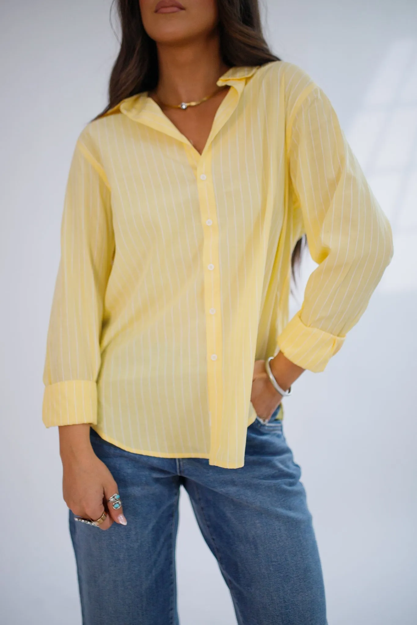 Lolita Button Down Pale Banana