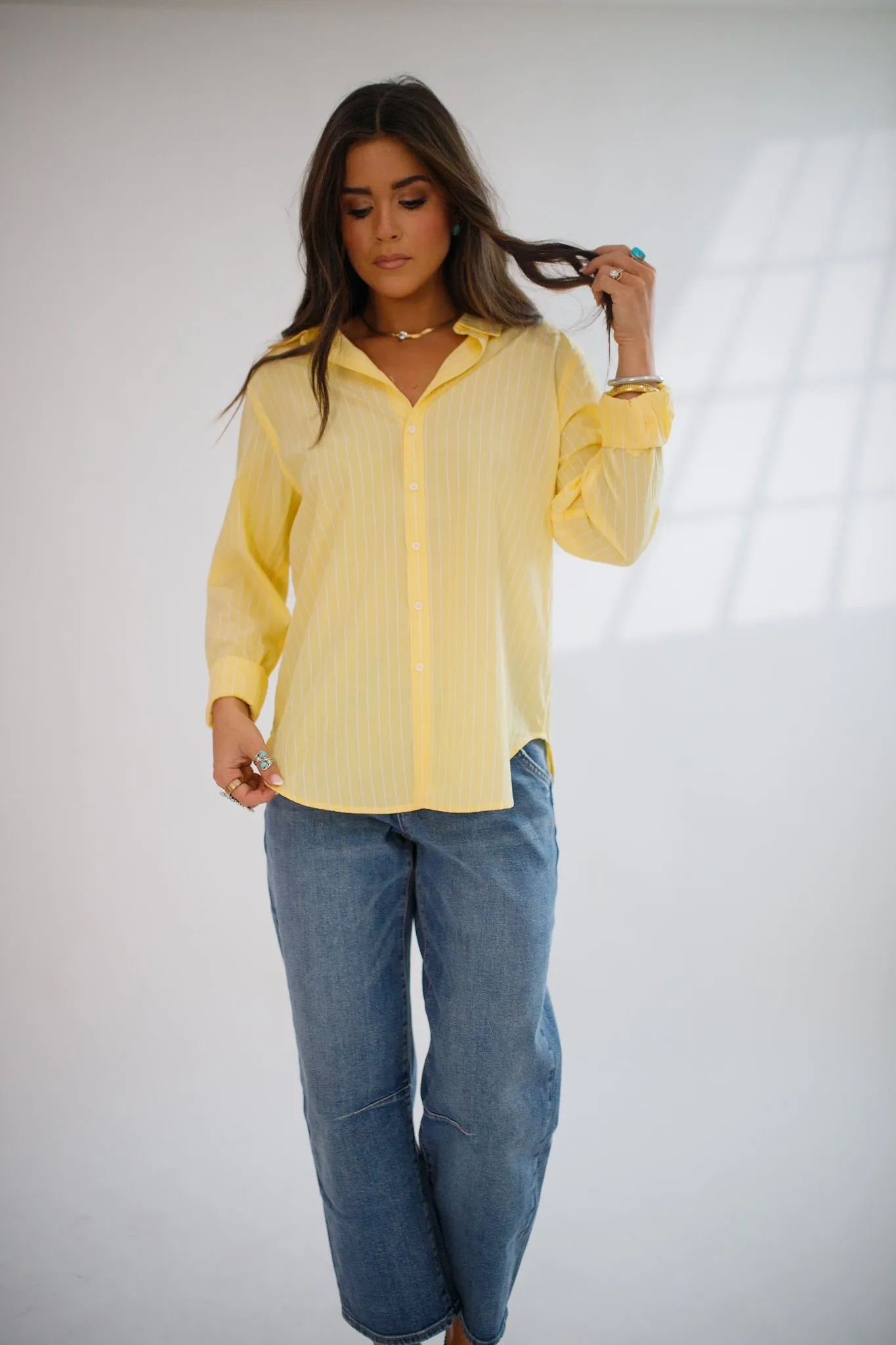Lolita Button Down Pale Banana