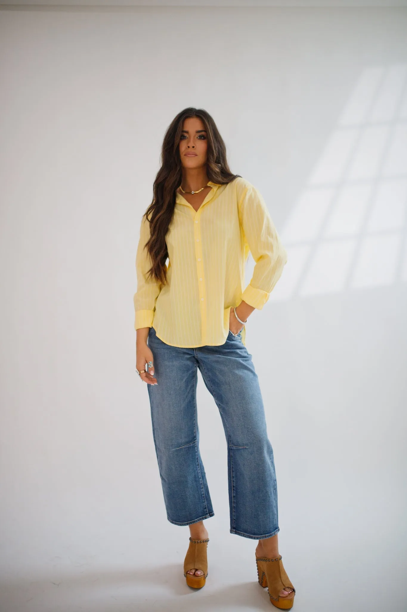 Lolita Button Down Pale Banana