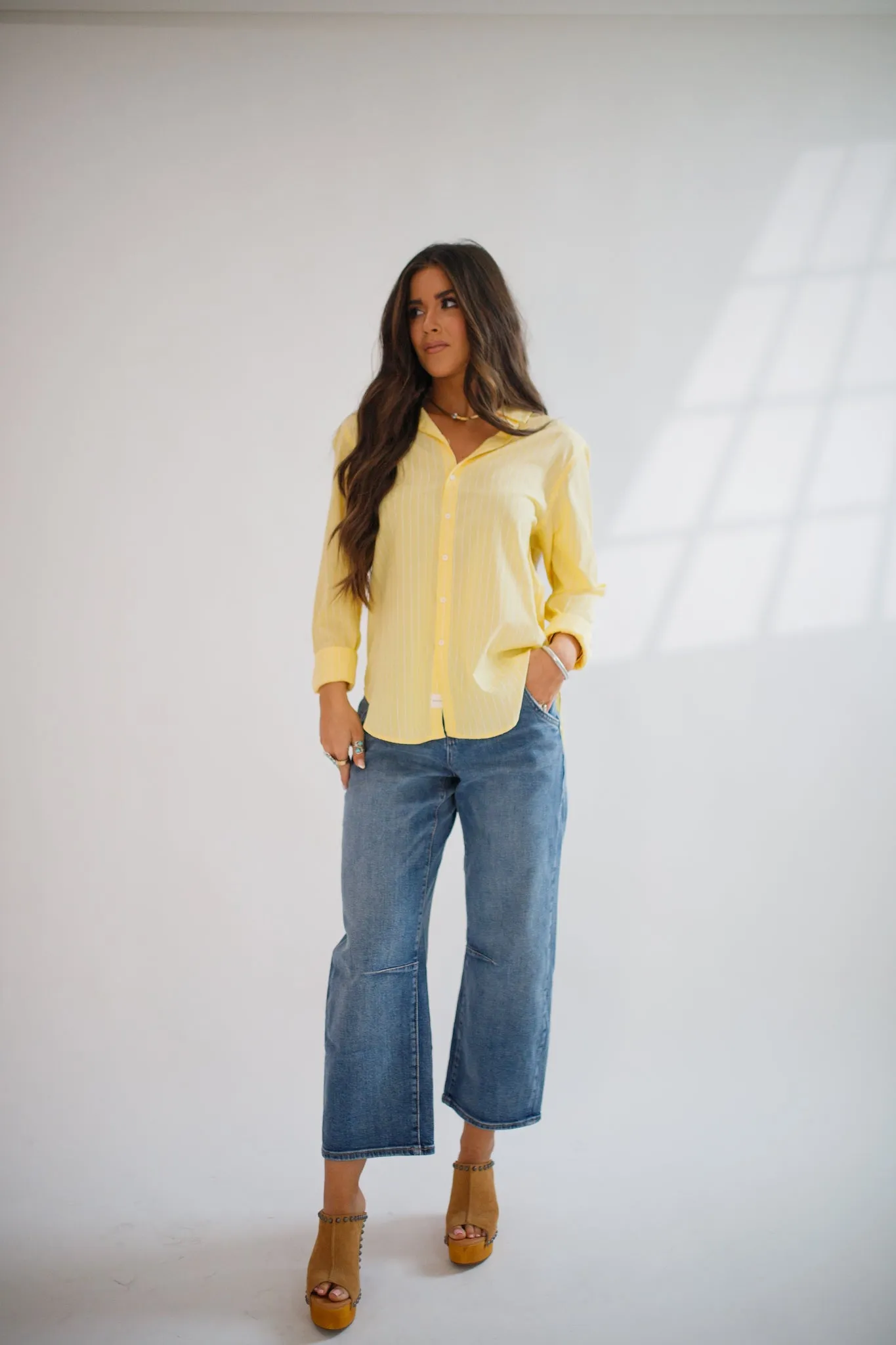 Lolita Button Down Pale Banana