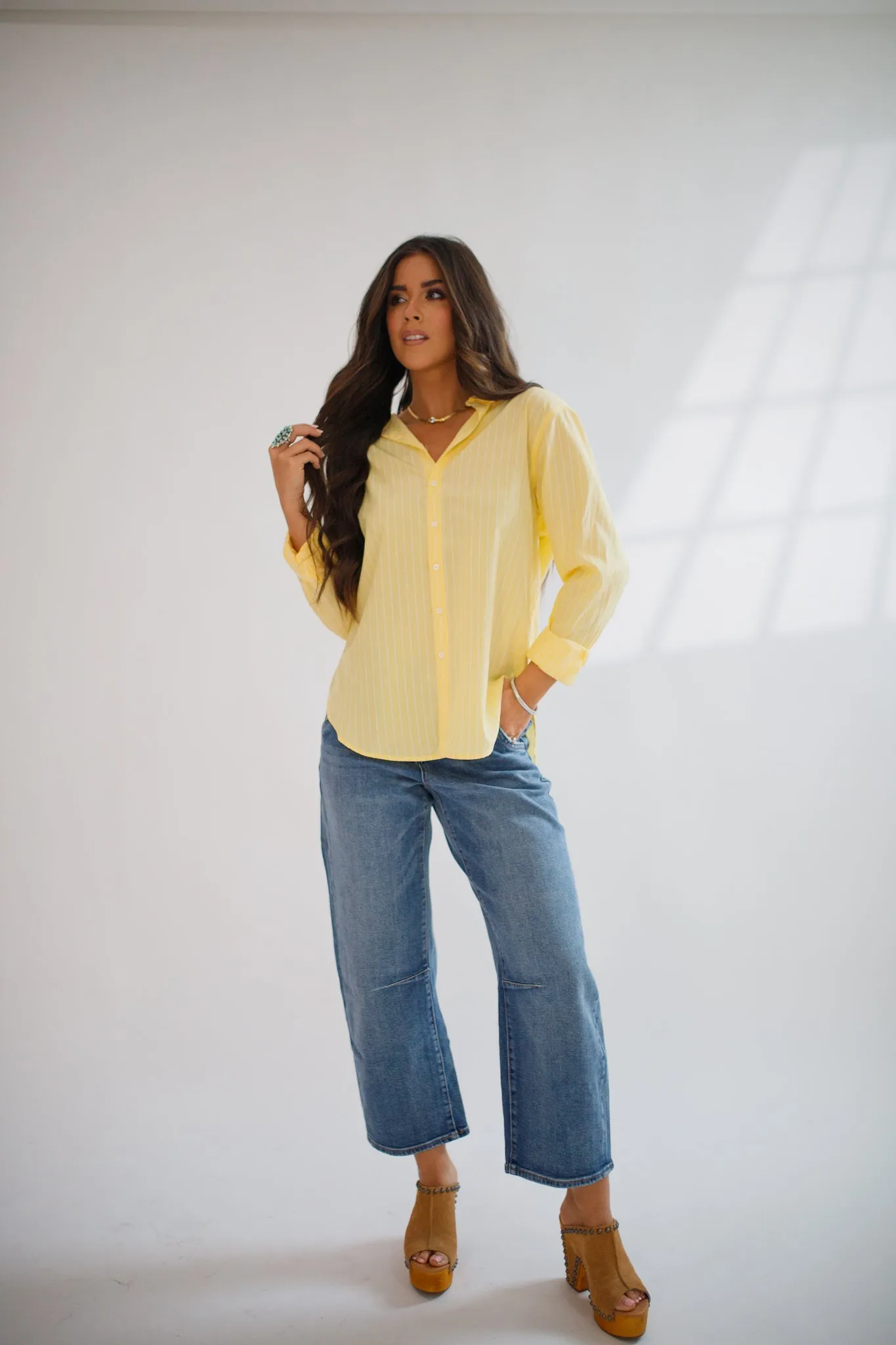 Lolita Button Down Pale Banana