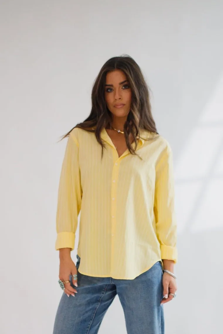 Lolita Button Down Pale Banana