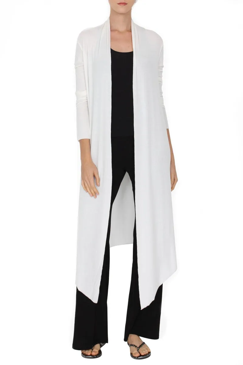 Long Silk Blend Michi Cardigan