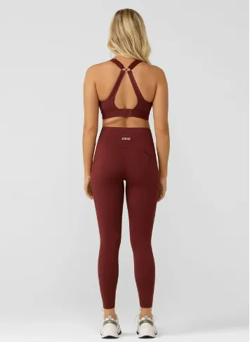 Lorna Jane Amy Sports Bra - Maroon