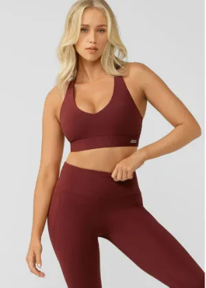 Lorna Jane Amy Sports Bra - Maroon