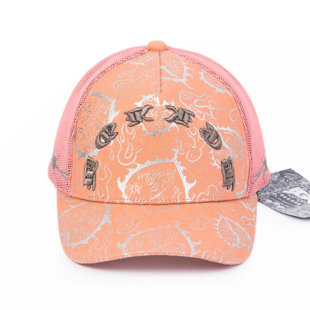 LOVE is RAGE x M.S.W - Iridescent Trucker Hat Peach - Unisex
