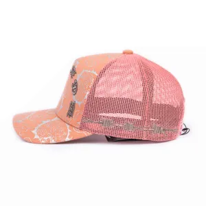 LOVE is RAGE x M.S.W - Iridescent Trucker Hat Peach - Unisex