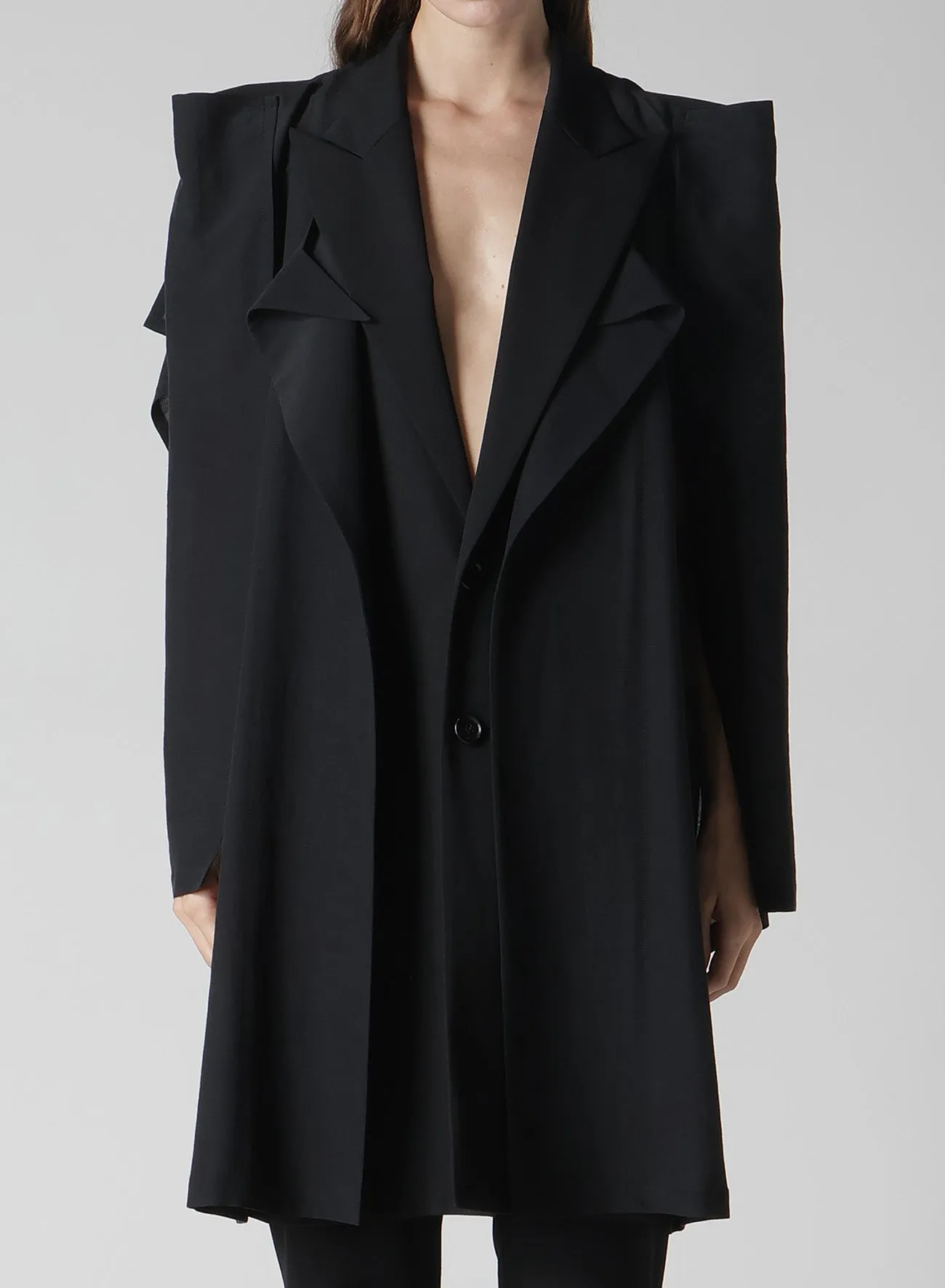 <100/1> <101/1> BOX SILHOUETTE JACKET