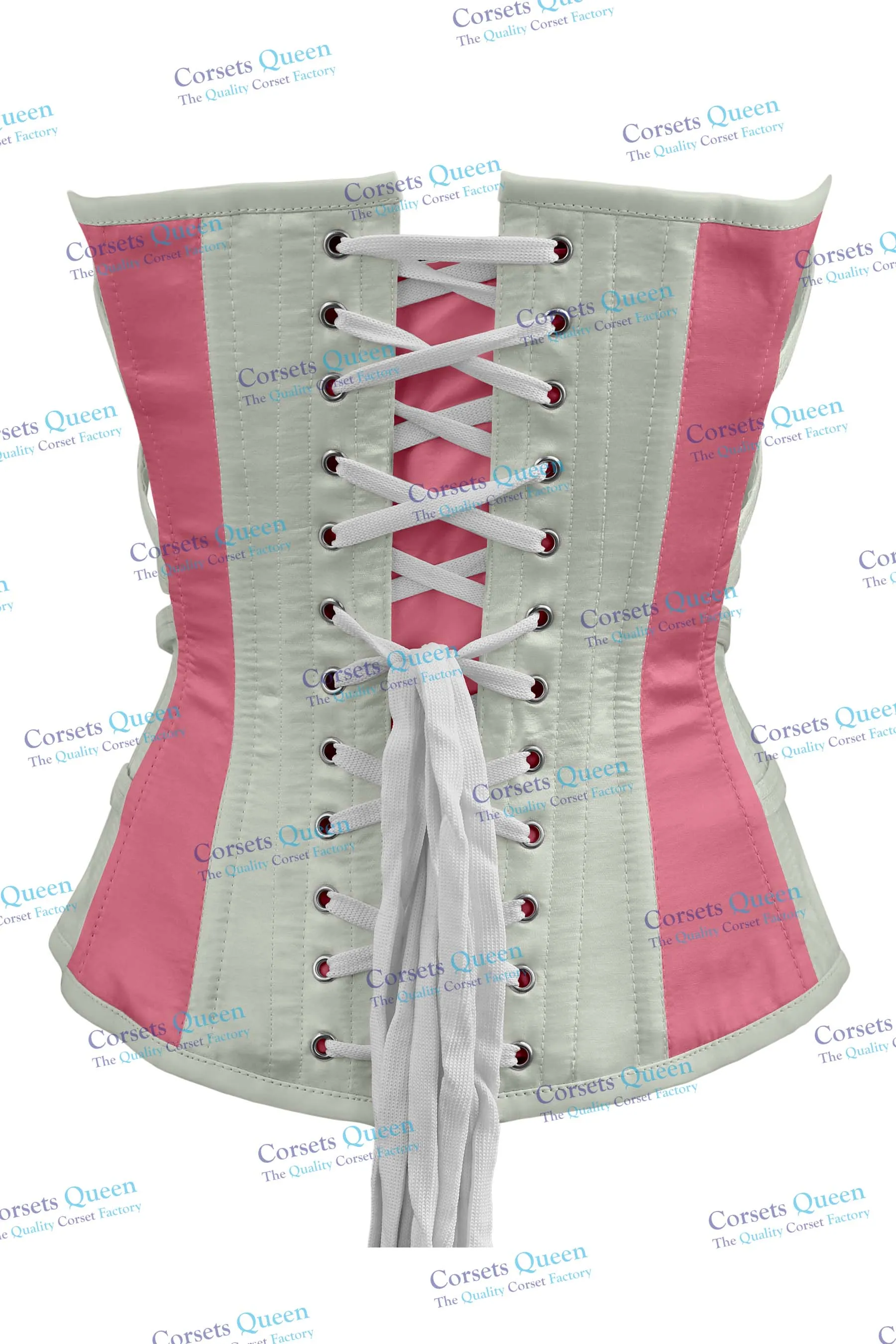 Lucian Satin Overbust Corset With Buckles