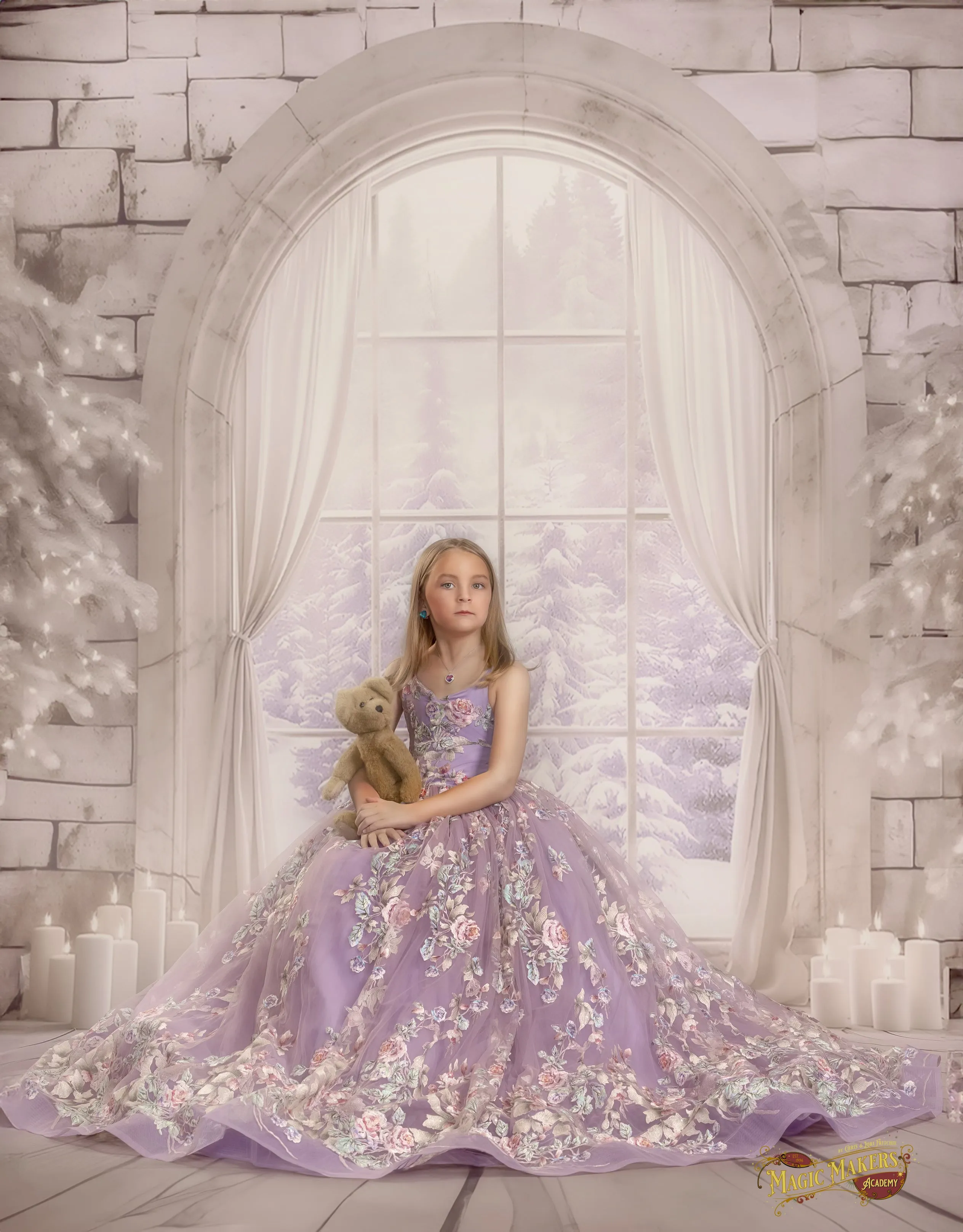LuXee Couture Gown Rental~Bella Purple