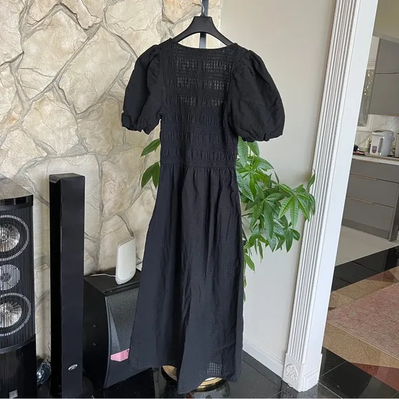 Madewell Lucie Puff-Sleeve Midi Dress