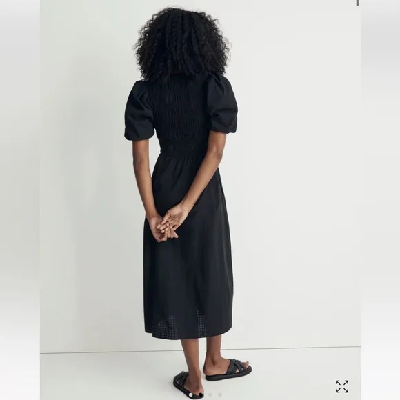 Madewell Lucie Puff-Sleeve Midi Dress