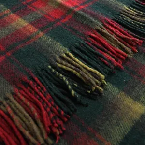 Maple Leaf Tartan Blanket